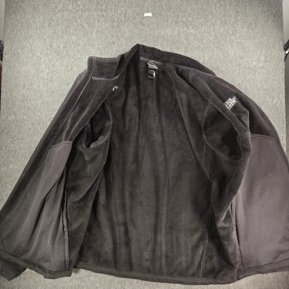 North Face Apex Chromium Thermal Jacket‎ Mens XXL Black Fleece Lined Softshell